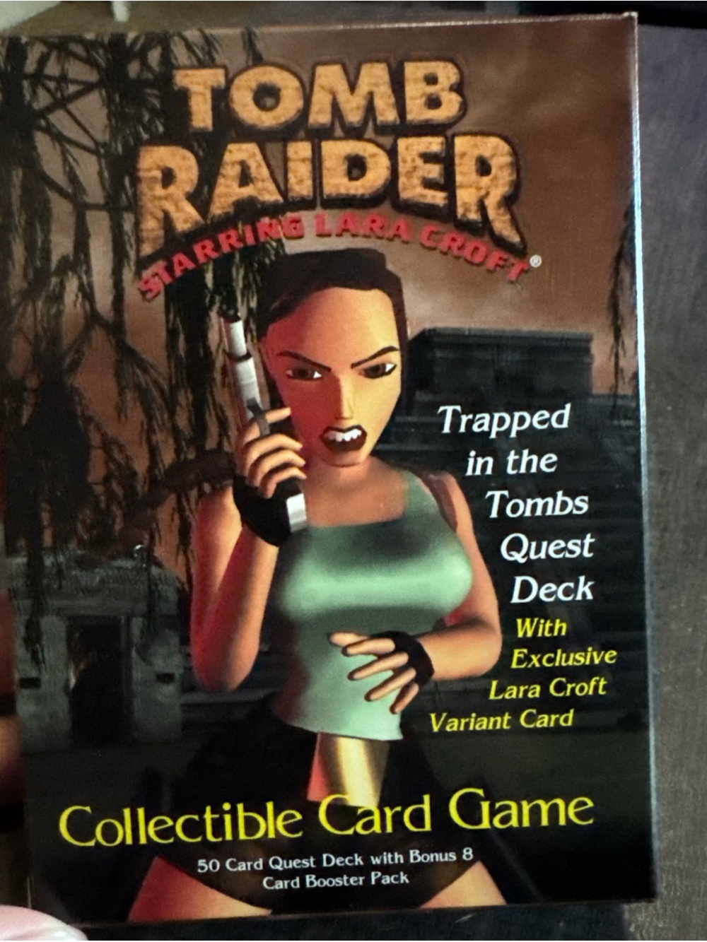 NEW Tomb Raider Collectible Card Game Lara Croft Trapped in the Tombs Quest Deck